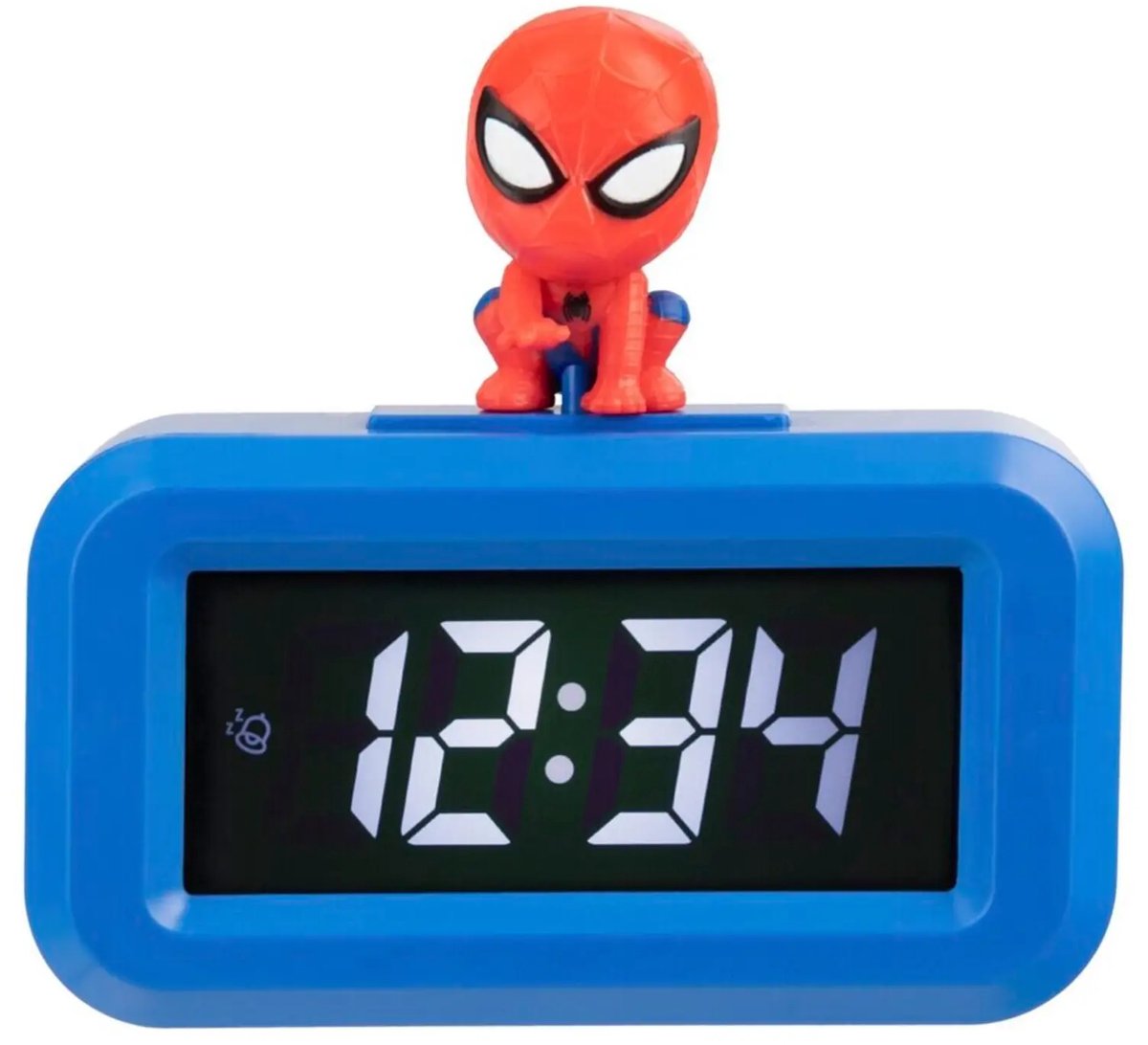 Spiderman Marvel Icon Wekker Alarm - Werkt op batterijen - 8 cm groot
