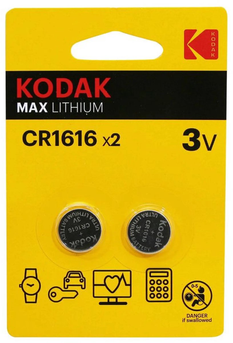 Kodak Max Lithium CR1616 2-pack