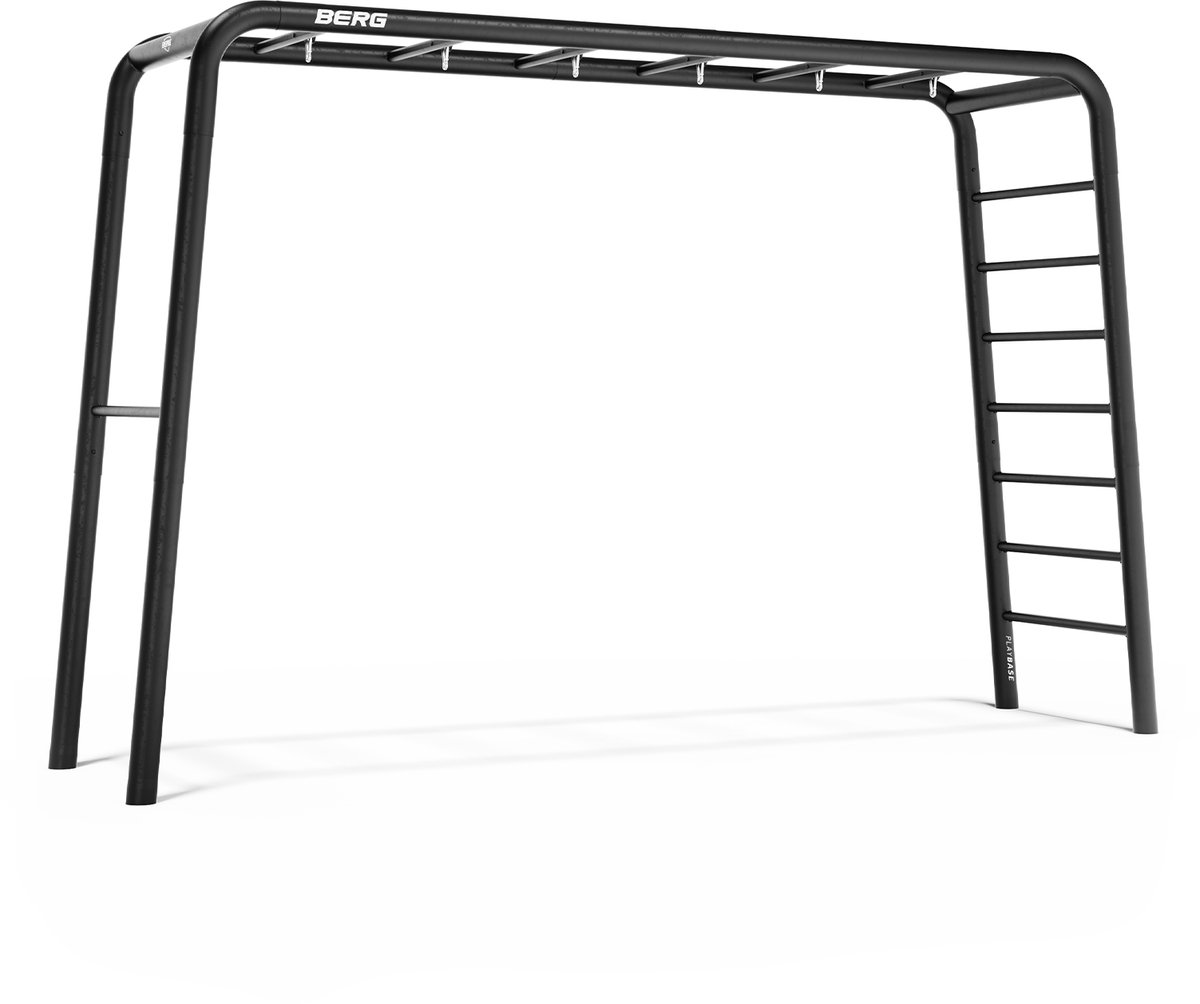 BERG Playbase Large Frame 3-in-1 Speeltoestel - Multifunctioneel Speeltoestel - Rekstok en Ladder - Zwart