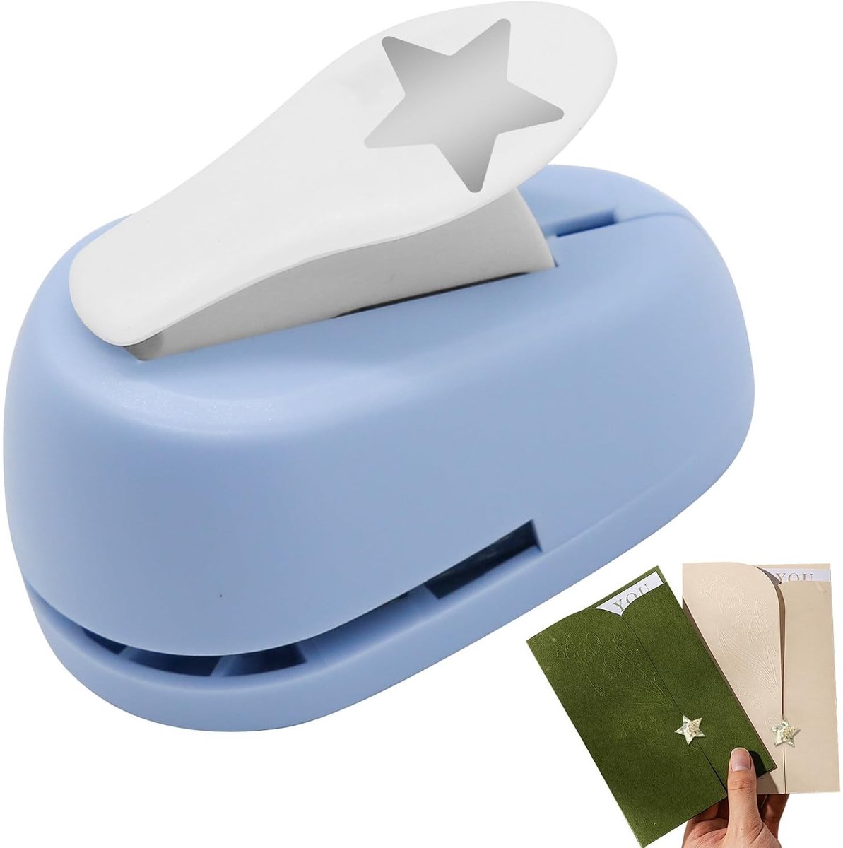 Stervormige perforator van 1 inch voor het maken van gaten in papier, karton en aluminiumplaat - Perfect voor knutselprojecten en scrapbooking