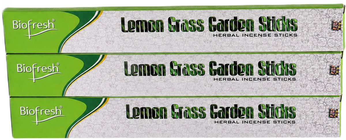 Lemongrass - tuinwierook - citroengras - muggen wierook - biofresh tuin wierookstokjes - X