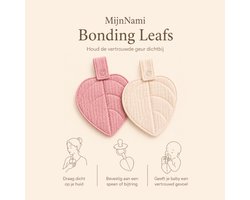 MijnNami Bonding Leaf Blossom - 2 Speendoekjes Baby - Houdt de vertrouwde geur van mama of papa vast - 100% biologisch katoen