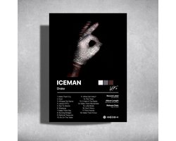 Drake - ICEMAN - Affiche métallique 30x40cm - pochette d'album
