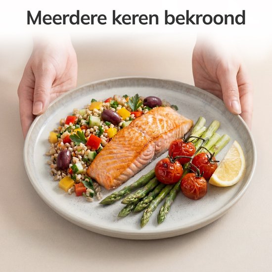 Pure Living Ibiza Light 24-Delig Serviesset - Beige - Massief Aardewerk - 6 Personen - Geschikt Voor Dagelijks Gebruik — afbeelding 4