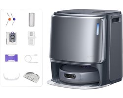 Narwal Freo Z10 Ultra Robotstofzuiger met Zelflozend Basisstation, 18.000Pa Zuigkracht, AI Vision, DirtSense Technologie, Klitvrije Borstel, 45-75°C Heet Water Wassen, LDS Navigatie, 8N Dweilen, Grijs