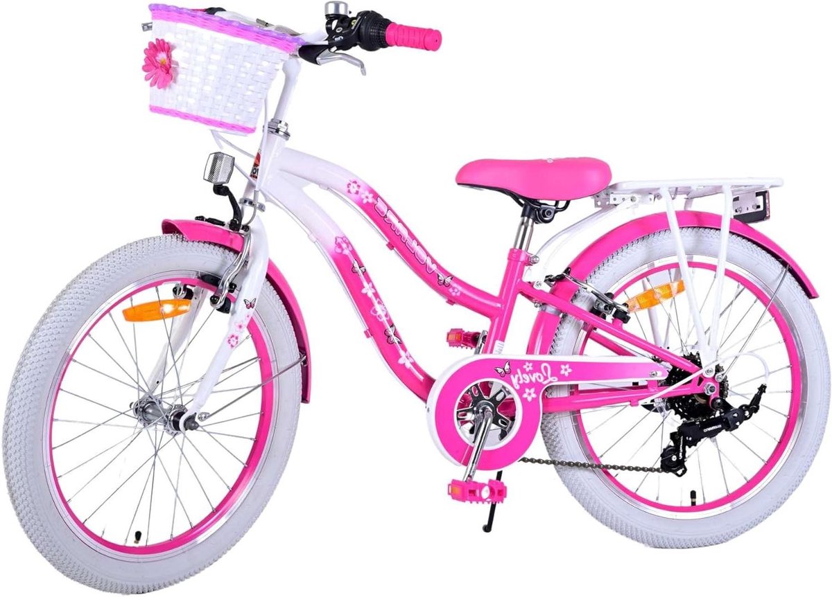 Kinderfiets - Meisjesfiets - Buiten spelen - 7 versnellingen - 20 inch - Roze