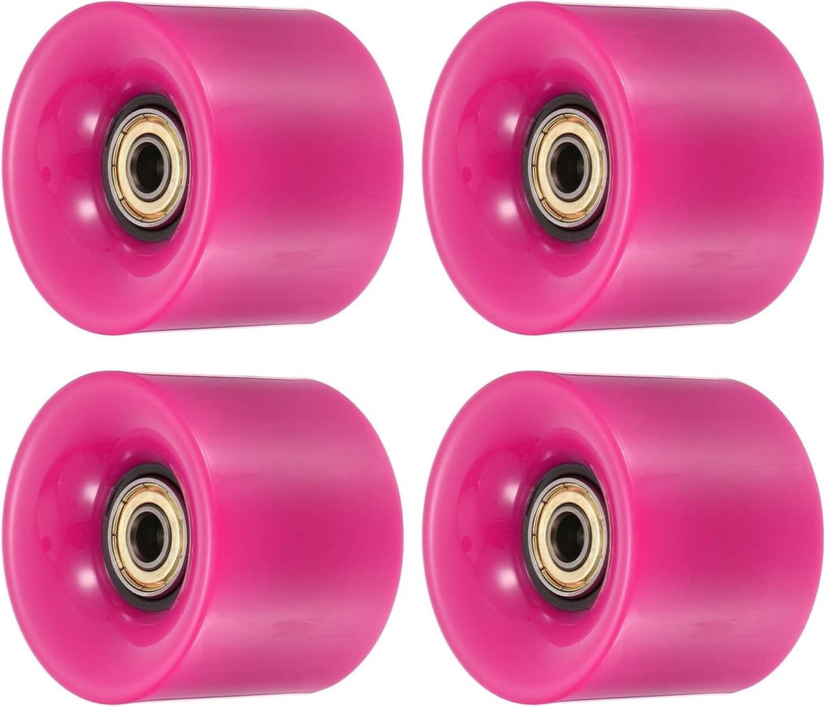 Longboard Wielen Skateboard Onderdelen Skateboarden Met Lagers ABEC-11 60mm 4 Stuks Rose