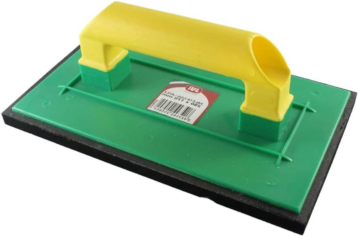 Trowel - Masonry tool - Afwerking Werk - Latex handvat - 29x17 cm - Zwart