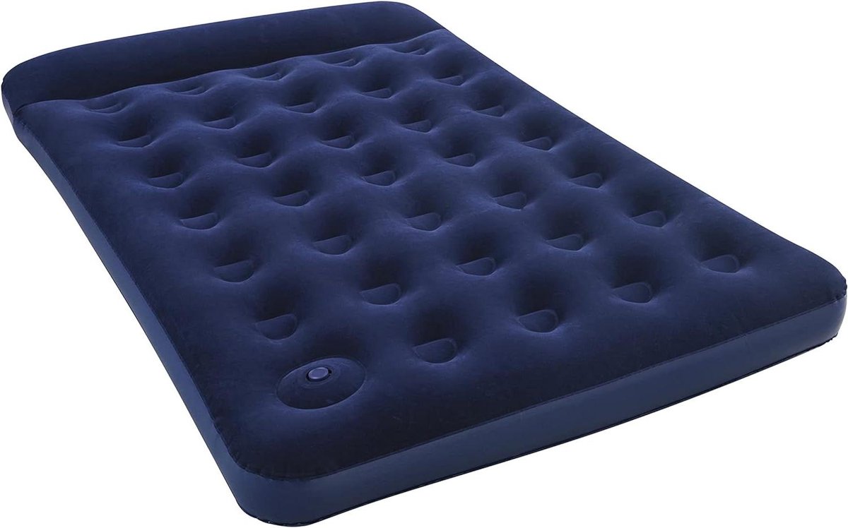 Luchtbed - Slaapmat - Kamperen - Met ingebouwde pomp - 137 x 192 cm - Blauw