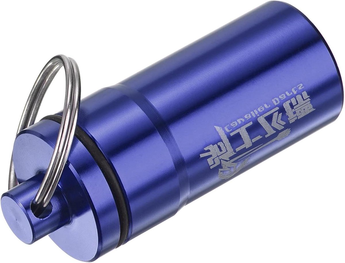 Dart Accessoires Koffer - Opbergdoosje Houder - Dartspullen Meenemen - Lichtgewicht Aluminium - 5 cm Hoog - Blauw