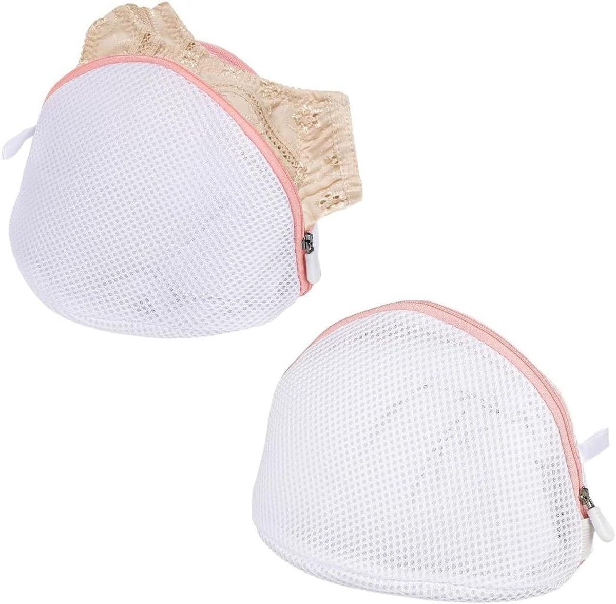 Wassen Netten - Kleding Beschermers - Kleding Beschermen - Verstevigd Ritsontwerp - 2 Stuks - Wit