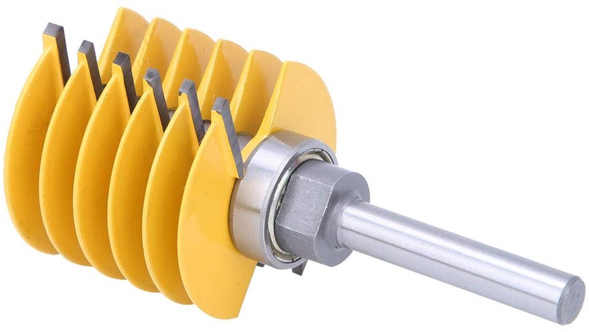 Dailygoods- Vingerverbindingsfrees - Sterke Stalen Behuizing - Anti-terugslag - Hittebestendige Coating - Geschikt voor Houtbewerking - Totale Lengte 107,5 mm - Freesbit