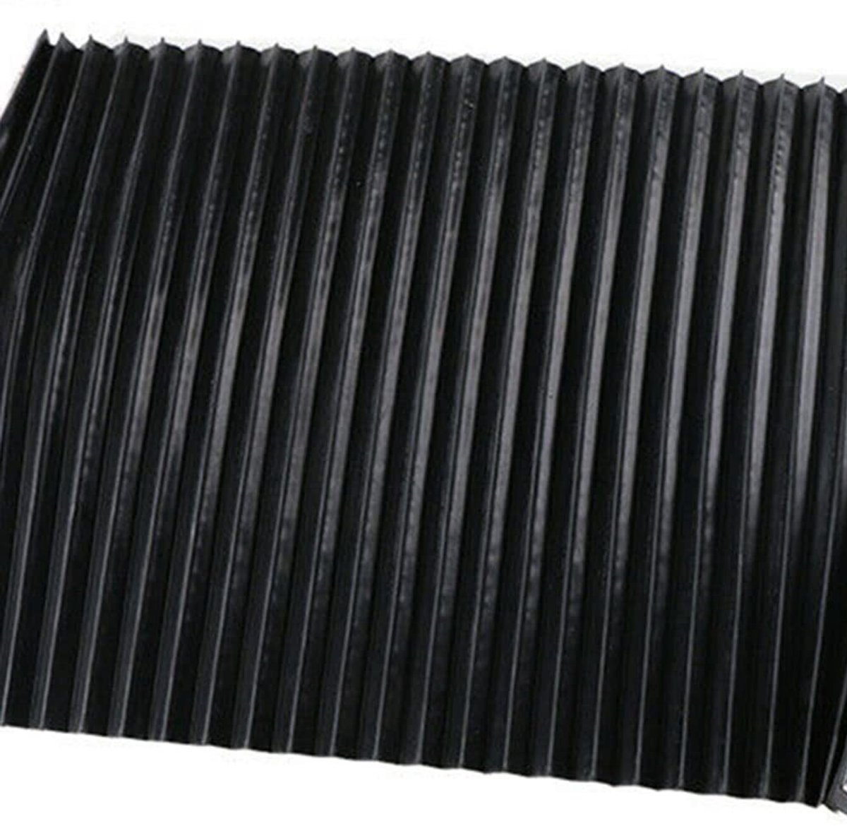 Dailygoods- CNC Machine Guard - Stofdoek - Flexibele Bescherming - Accordeon Balg - Vouwbreedte 15mm - Stretch Lengte 1,5 Meter - Hoogte 300mm - Stofkap