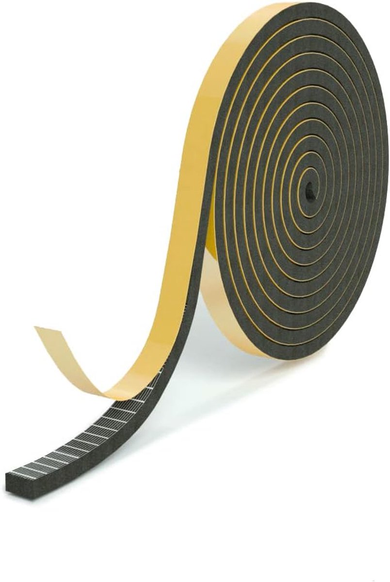 Thijox - Afdichtingstape Zelfklevend 6x3mm, 5 Meter - Waterdichte Isolatie Tape Voor Huishoudelijk Gebruik, Tuinprojecten, Keuken & Camping