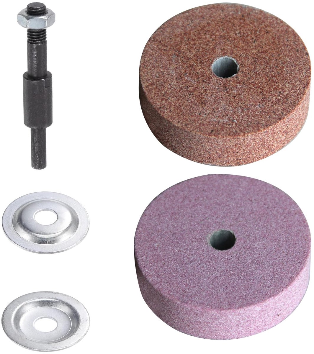 Dailygoods- Bankslijpschijf Topkwaliteit - Slijpschijf 125 mm - Slijpschijf voor metaal - Grit voor staal - Buitendiameter en gatdiameter - Schijf dikte.