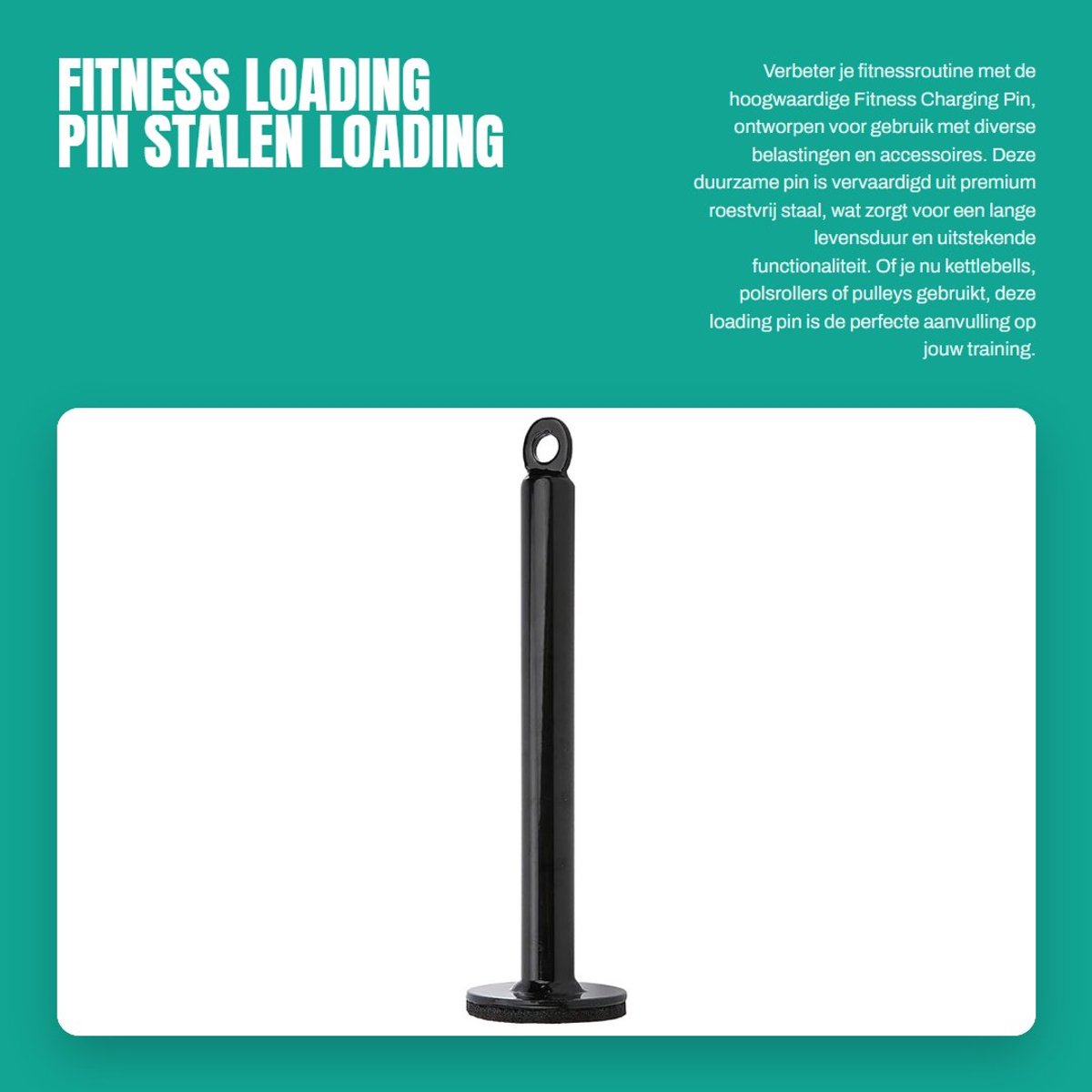 Dailygoods- Gewichtspinnen - Roestvrij Staal - Hoogwaardige Kwaliteit - Verstelbare Lengte - Geschikt voor Fitness - Duurzaam Ontwerp - 20x220mm/20x320mm/48x320mm