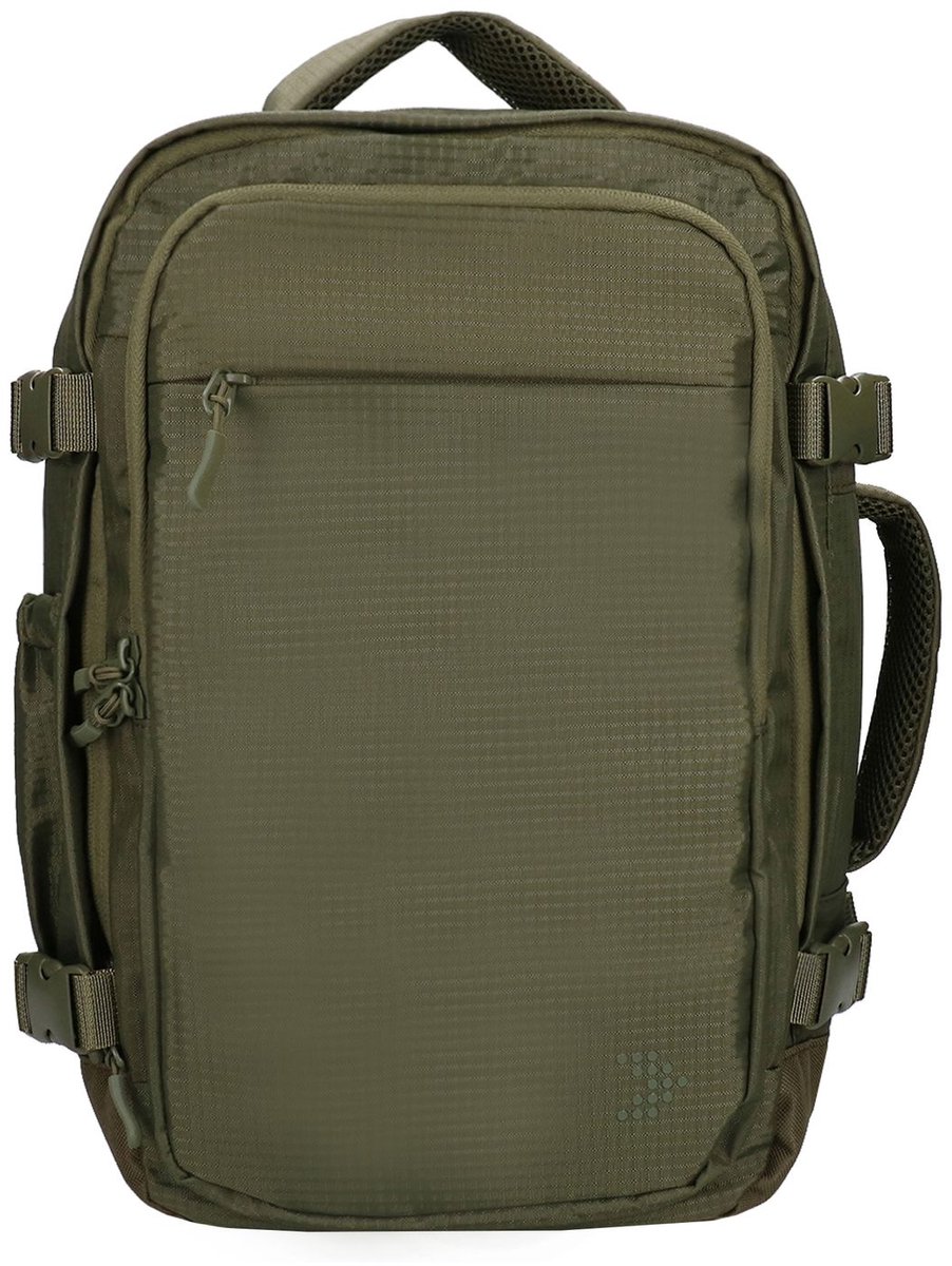 Travelbags The Breeze Handbagage Rugzak S - 21 liter - 40 x 25 x 20 cm - 13 laptopvak - olijf