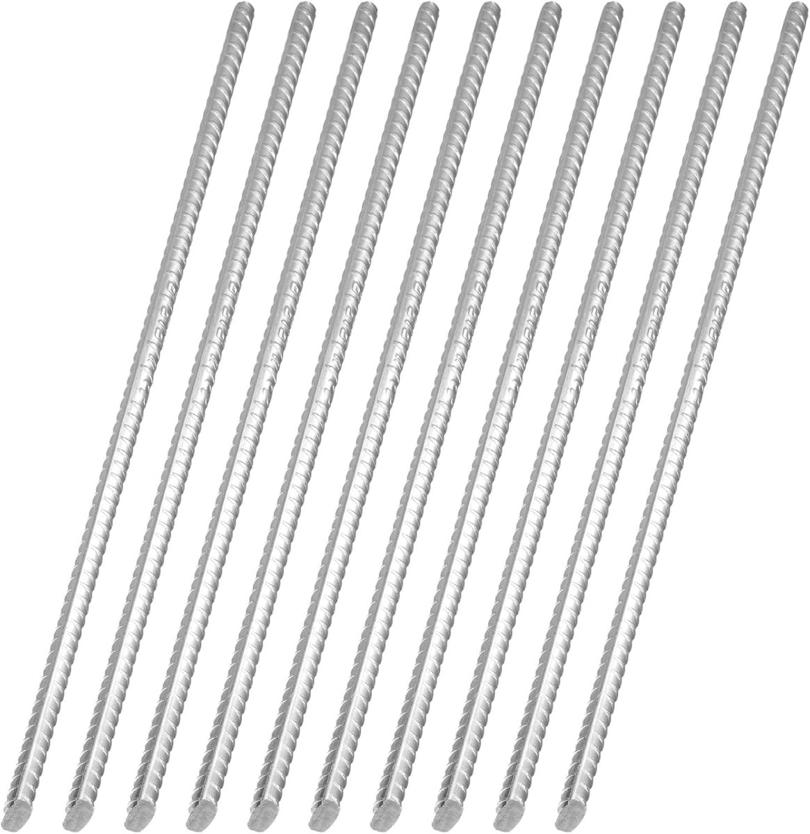 Set van 10 stevige grondankers van 45 cm voor tuinplanten, beton en houtondersteuning