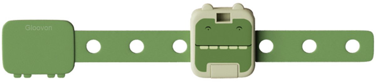 Gloovon® Kinderslot Kastjes (10 stuks) - Dubbele Vergrendeling - Krokodil Design - 7 Standen Verstelbaar - Zelfklevend - Groen