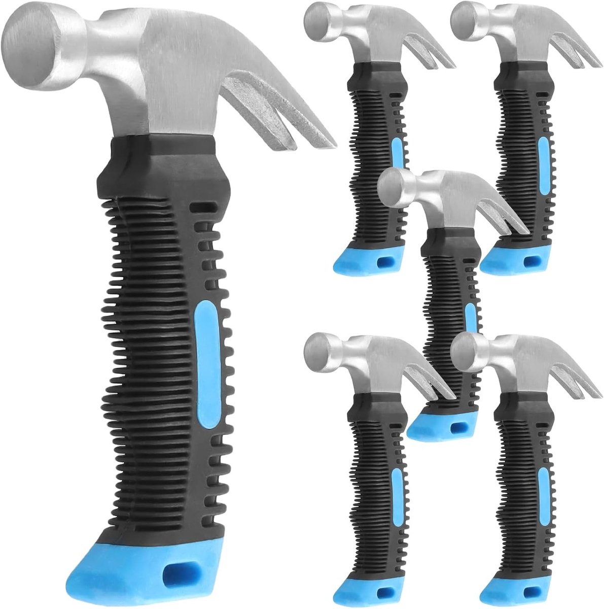 6 Stuks 8 oz Mini Hamer van Koolstofstaal, Kleine Hamer voor Doe-Het-Zelf Projecten Thuis en op Kantoor