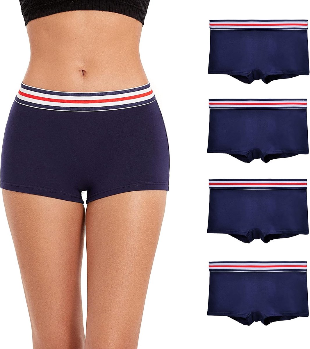 Comfortabele Katoenen Boyshorts voor Dames - Ademend, Rekbaar en Ideaal voor Dagelijks Gebruik