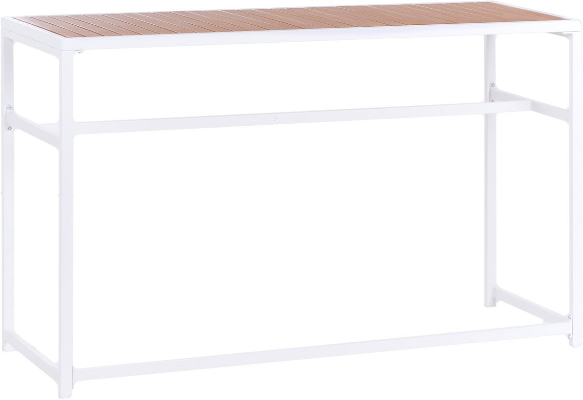 AVETRANA - Tuintafel - Wit - 150 x 50 cm - Staal