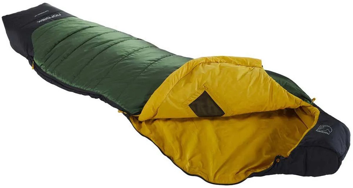 Nordisk Gormsson +4° Curve Slaapzak XL, zwart/groen