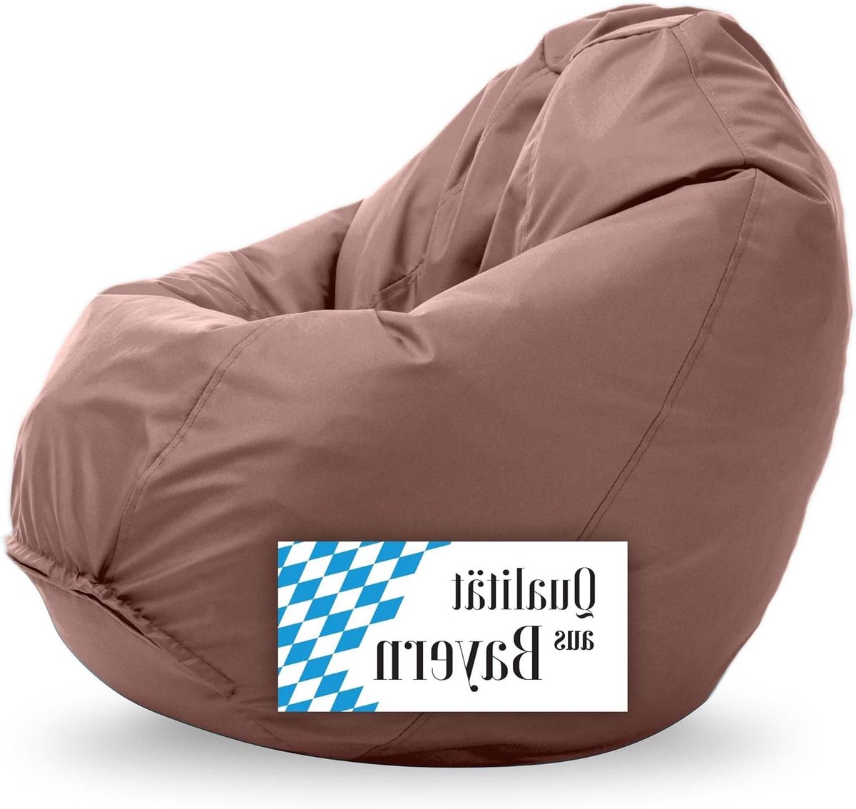 Zitzak - Beanbag stoel - Ontspannen en gamen - Voedselveilige vulling - 80 x 70 cm - Lichtbruin