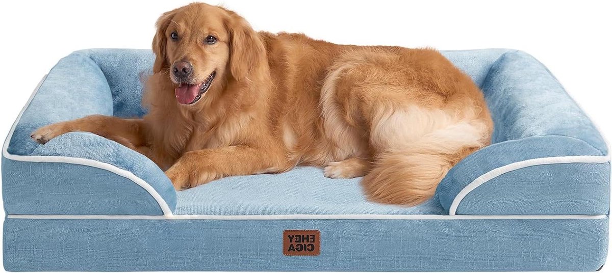 Hondenmand XL - Hondenbank - Comfortabele Rust - Dikke Schuimvulling - 44 x 34 cm - Grijs