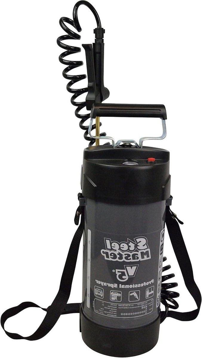 Drukspuit - Hoge druk sproeier - Tuinonderhoud - Roestvrij staal - 5 liter - Zilver