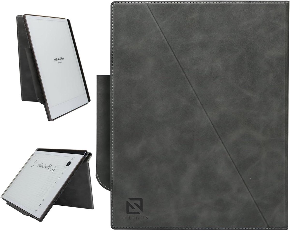 Tablethoes - Beschermhoes - Documenten Lezen - Ingebouwde Penhouder - 10.3 Inch - Grijs