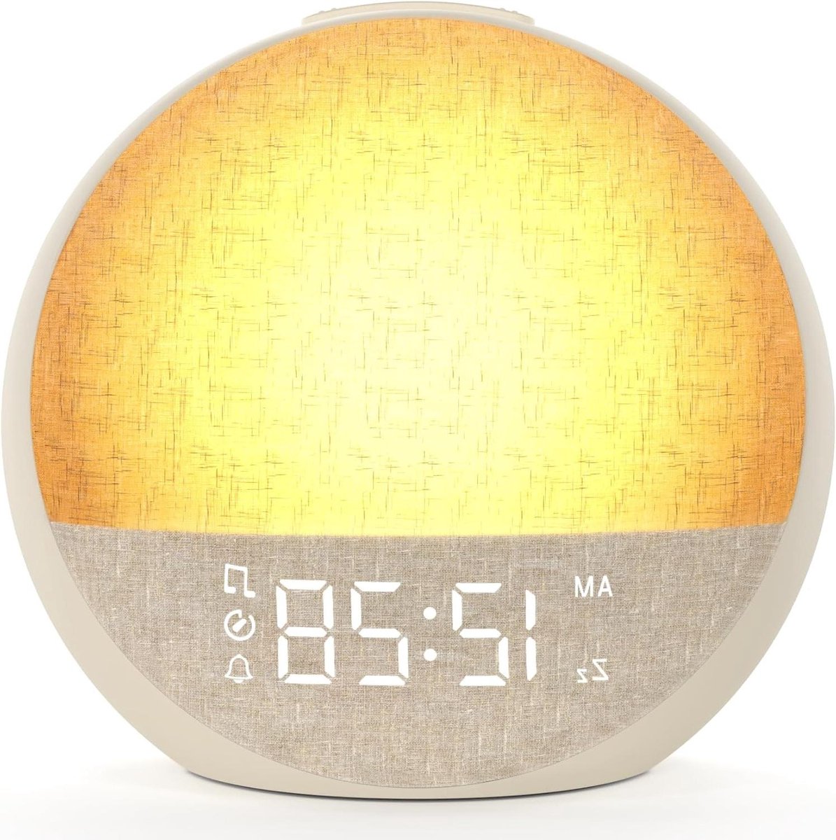 Daglichtwekker Lichtwekker - Slaaphulp Wekker - Rustig Ontwaken - Zonsopgang Simulatie - 11 Kleuren - Taupe