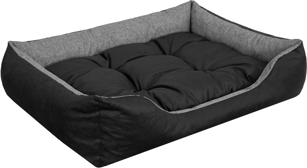 Huisdierbed - Kussen mand - Comfort voor dieren - Waterafstotend materiaal - 67 x 54 cm - Grafietgrijs