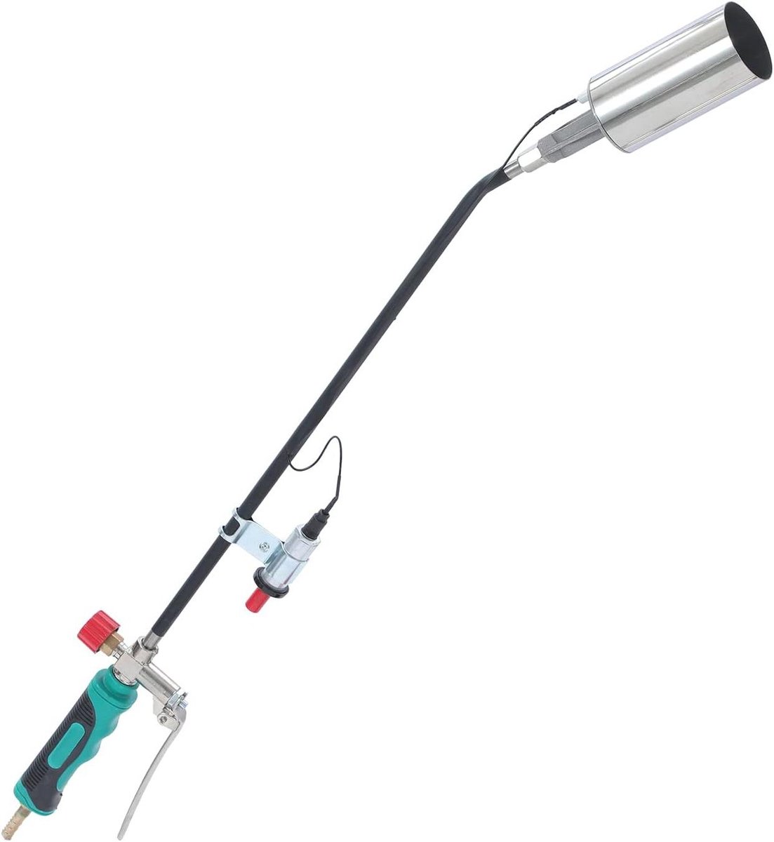 Gasbrander - Vlamwerper - Onkruid Verwijderen - Elektronische Ontsteker - 75 cm - Metaalrood