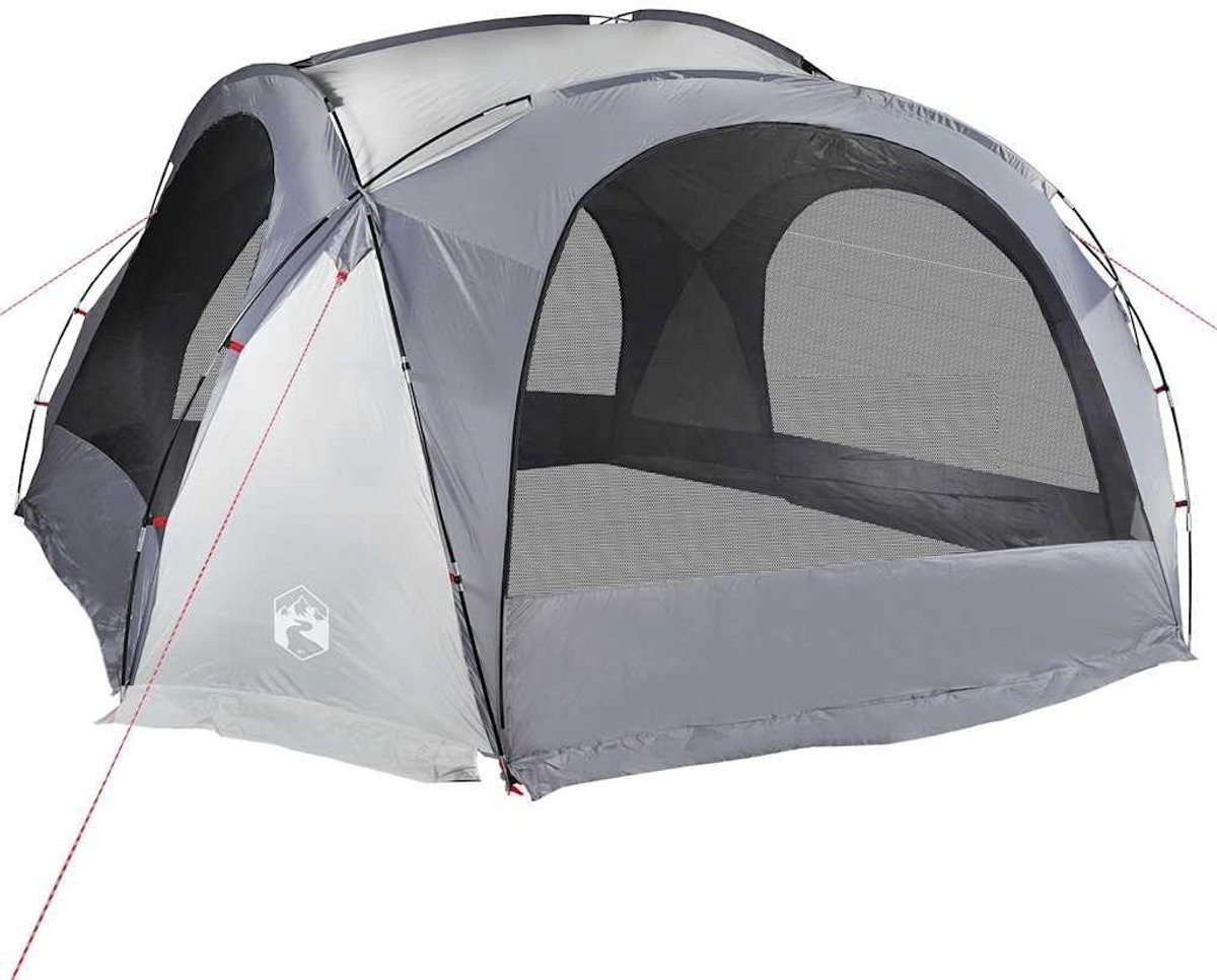 Waterdichte Tent - Feesttent Gazebo - Buitenfeesten Organiseren - Met Opbergvak - 455 x 455 cm - Wit Grijs