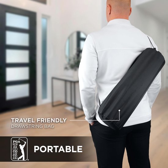 Golf Putting Mat - Oefenmat Golf - Putting Verbeteren - Met Richtlijnen - 240 cm - Groen van GOLF — afbeelding 2