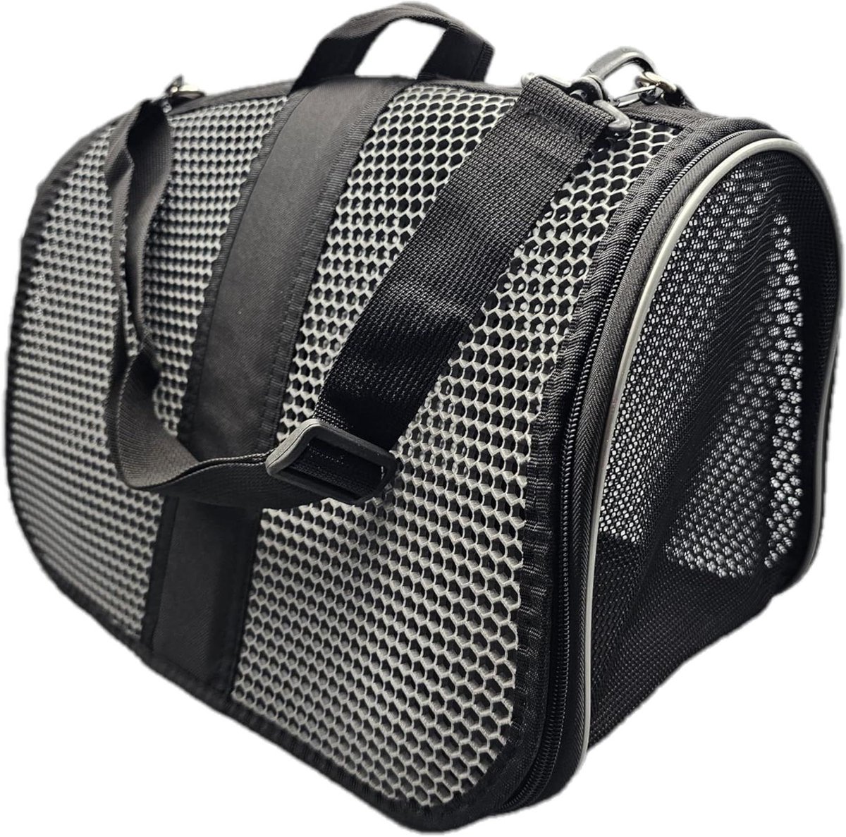 Huisdier Transportbox - Draagbare Reis Tas - Comfortabel Vervoer - 360 Graden Zicht - 44 x 27 x 27 cm