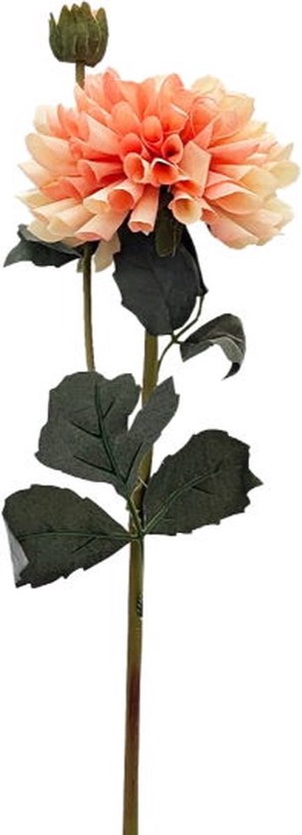 Buitengewoon Boet Kunstbloem dahlia 61 cm, lichtroze