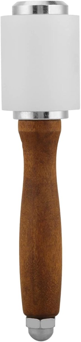 Nylon hamer met houten handvat voor leerbewerking, ambacht en knutselprojecten, 21 cm