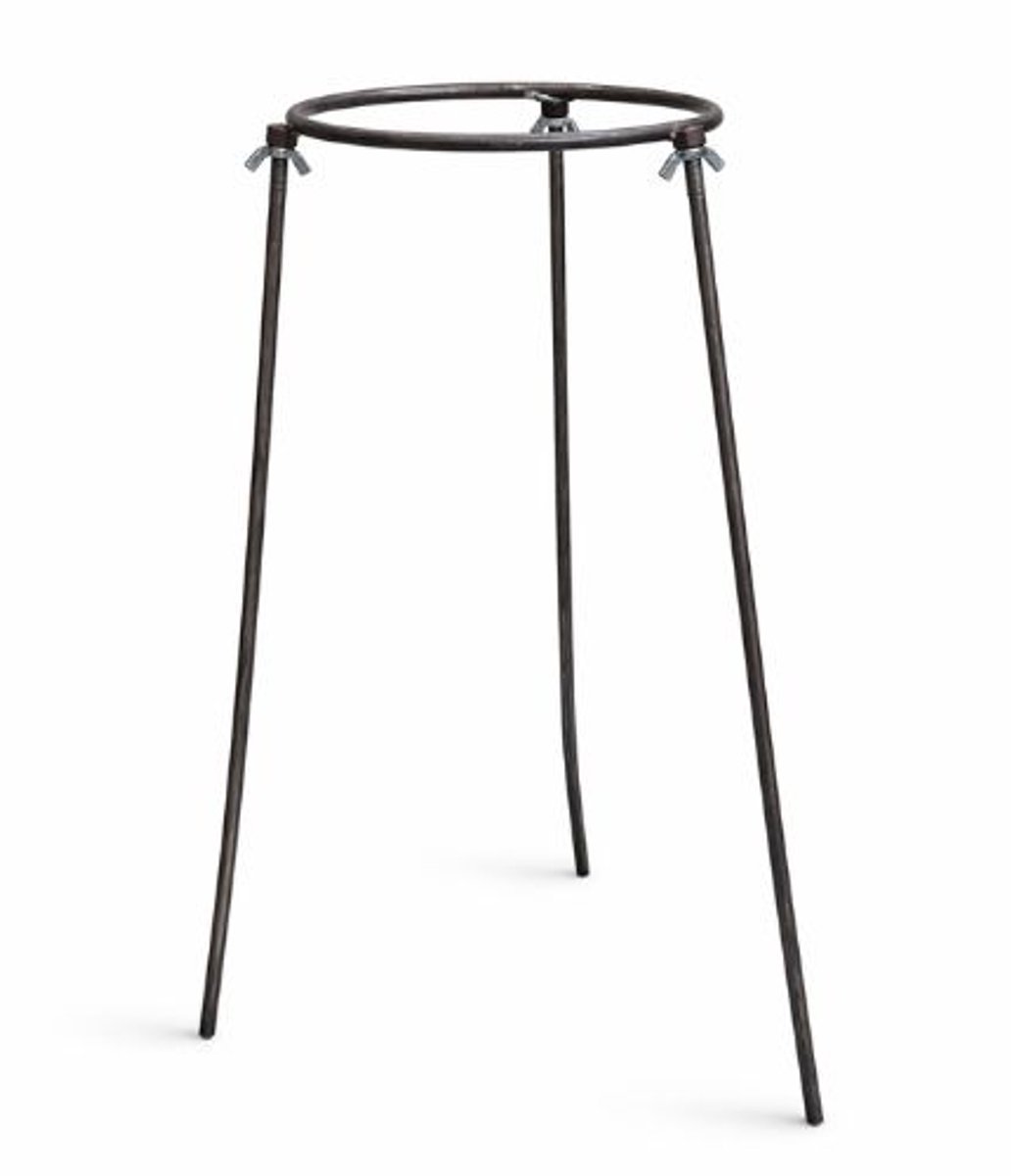 Zandzak vulstandaard – Snel en eenvoudig zandzakken en puinzakken vullen – Vanaf 40 cm breed – Metalen driepoot - Ring Ø 25 cm