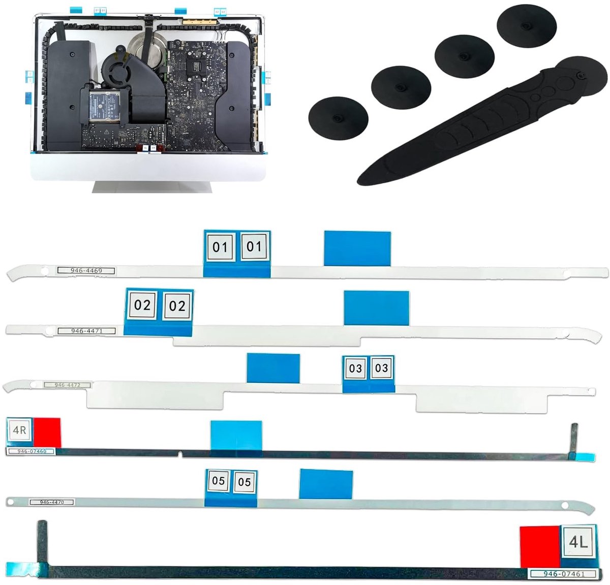Adhesive Strip Handle voor LCD Scherm - Plakband voor iMac 21.5 Inch A1418 (2017-2020) - Hoogwaardige Bevestiging en Herstel
