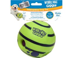 SnelShoppen - Wobble Wag Giggle Bal, Interactief Hondenspeelgoed met Giechelgeluiden, Grappige Geluiden, Gemakkelijk Voor Honden, Honden Speelgoed, Di