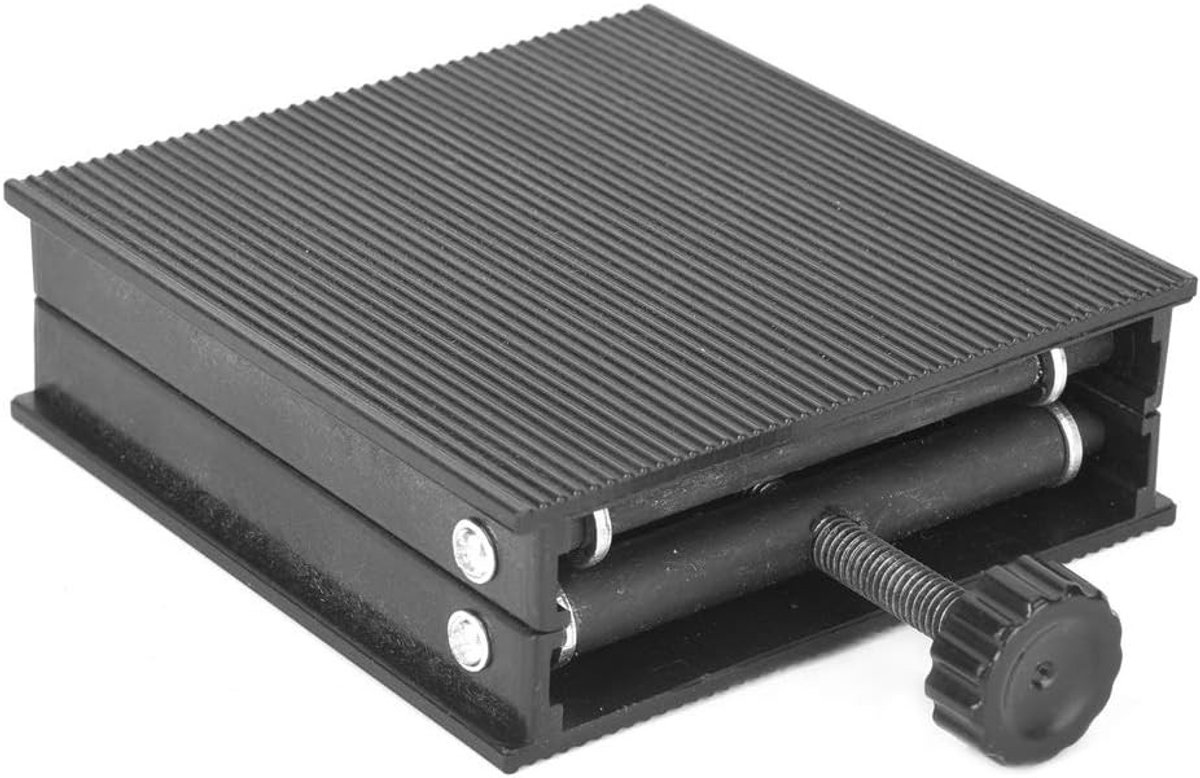 Mini Jack Lift - Verstelbaar Lifting Platform met Plastic Plaat en Metalen Beugel voor Laboratoriumgebruik 90 x 90 mm, Ideaal voor Precisiewerk en Experimenten
