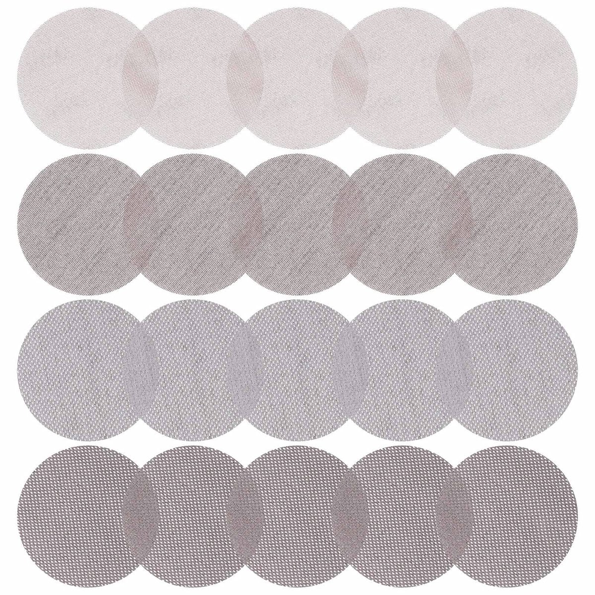Dailygoods- Schuurpapier Set 20 Stuks - Schuurschijf 125mm - Korrel 80/150/240/400 - Aluminiumoxide - Duurzaam en Antistatisch