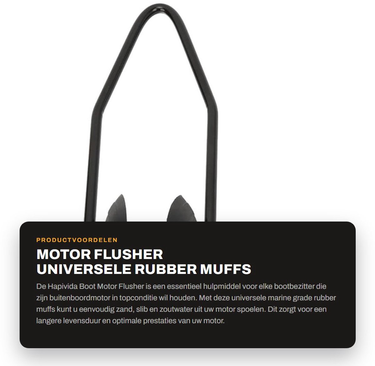 Dailygoods- Outboard Flusher Universele Rubber Muffs - Water Flusher - Boot Kit - Geschikt voor de meeste Schepen - Eenvoudige Installatie - Veilige Verbinding - Motorflusher