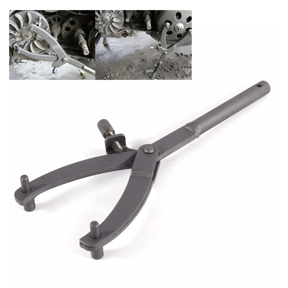Universele blokkeersleutel, vliegwiel blokkeergereedschap, koppeling bevestigingsgereedschap, Variomatic blokkeergereedschap, gereedschap voor reparatie koppeling motorriemschijf, Type Y