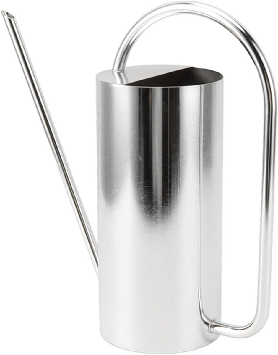 Grote RVS Gieter met Lange Tuit voor Planten - 1500ml Capaciteit, Ideaal voor Binnen en Buiten Tuinieren