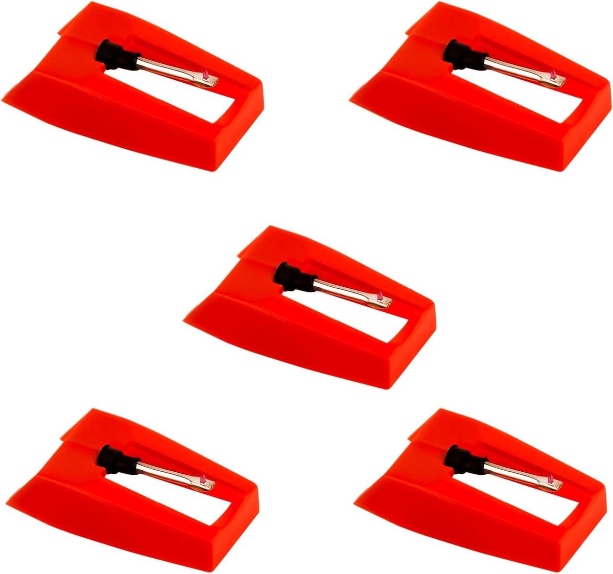 Vervangnaald voor draaitafel - 5 stuks, duurzame naald voor vinylplaten, ideaal voor muziekfanaten en audioliefhebbers