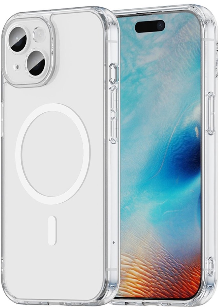 Coverup Hoesje - Geschikt voor iPhone 15 Hoesje - Coverup Clear TPU Back Cover - MagSafe Compatible - Transparant