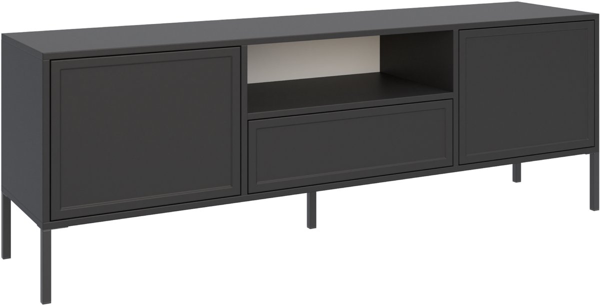 Selsey Velveto – TV-meubel met 2 deuren, lade en nis - Wit - 160cm White